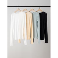 【 YENN 】 [Y264-81112] SHEER COTTON LONG T