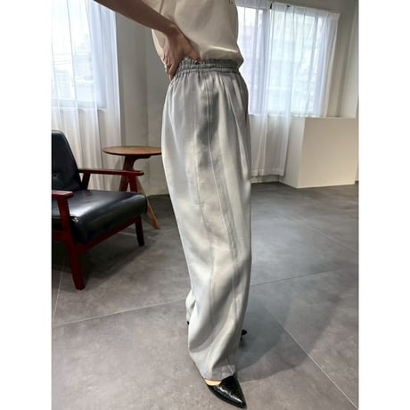 【 cafune 】 tuck sheer easy pants
