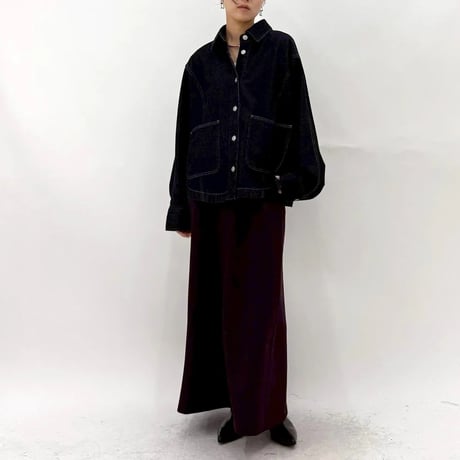 【 cafune 】 10oz denim dolman jacket