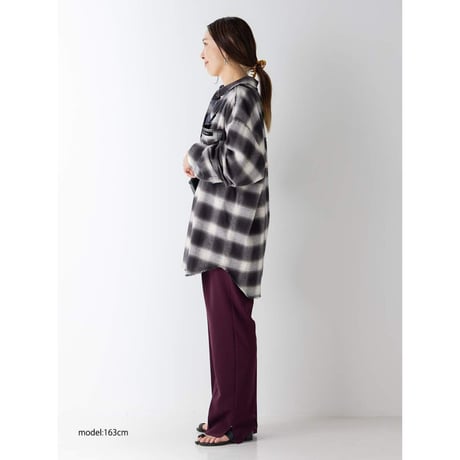 【 YENN 】 [Y264-11123] WASHED PLAID SHIRT