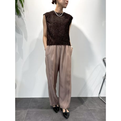 【 cafune 】 tuck sheer easy pants