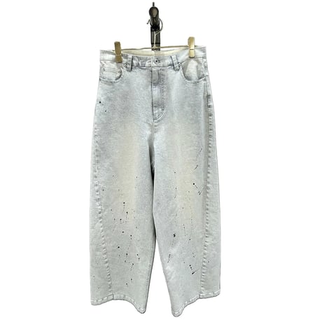 ✨再入荷✨【 ayane 】 グレイッシュデニムバレルレッグパンツ