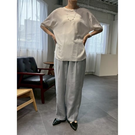 【 cafune 】 tuck sheer easy pants