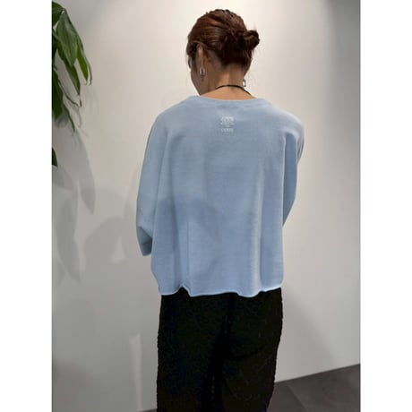 【 cafune 】 Azuma sweat half sleeve pullover