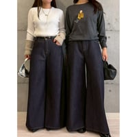 【 ROSIEE 】 ハイウエストバギーデニムパンツ