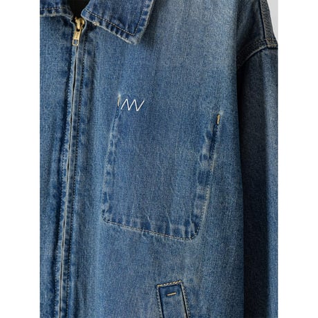 【 YENN 】 [Y264-41139] DENIM ZIP UP JACKET　※納期：1月上旬～中旬