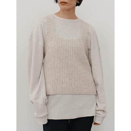 【 YENN 】 [Y264-91131] CHUNKY KNIT VEST
