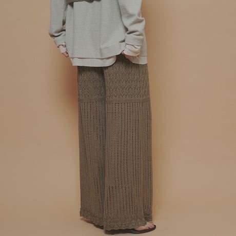 【 CYAN TOKYO 】 モザイクジャガードL/S TOPS