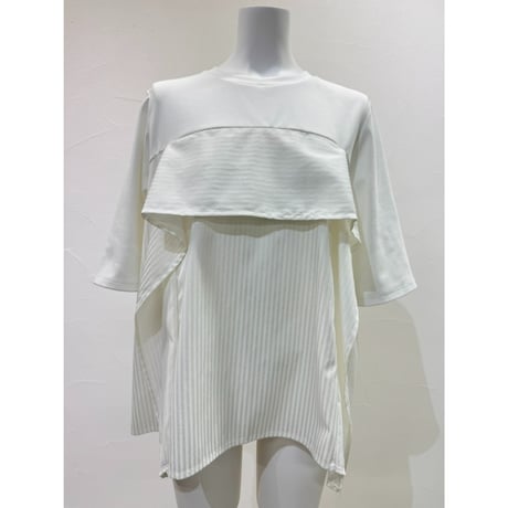 【 CYAN TOKYO 】 サッカーストライプコンビTOPS