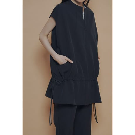 【 CYAN TOKYO 】 ZIPフロントフレンチチュニック