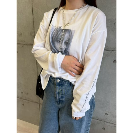 【 ROSIEE 】 メガネ女子プリントTシャツ