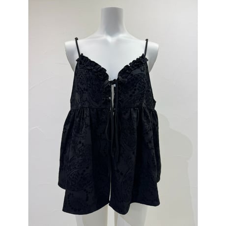 【 CYAN TOKYO 】 フロッキーペイズリーキャミ