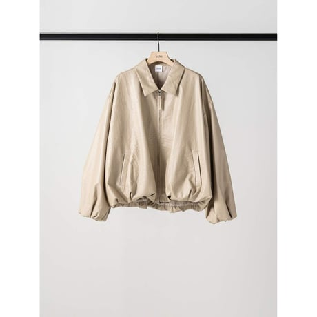 【 YENN 】 [Y264-42119] LEATHER LIKE BLOUSON