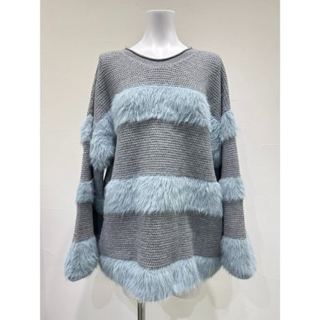 【 CYAN TOKYO 】 ロールフィニッシュシャギーボーダー