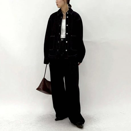 【 cafune 】 10oz denim dolman jacket