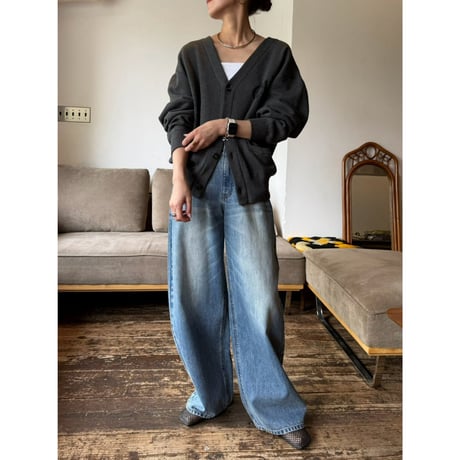 【 cafune 】 sweat like knit cardigan