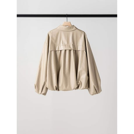 【 YENN 】 [Y264-42119] LEATHER LIKE BLOUSON