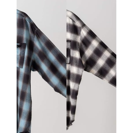 【 YENN 】 [Y264-11123] WASHED PLAID SHIRT