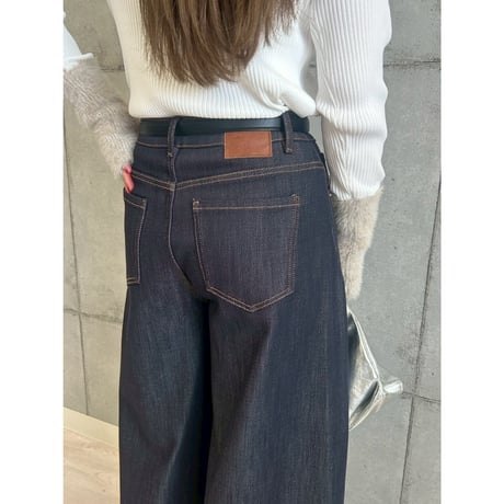 【 ROSIEE 】 ハイウエストバギーデニムパンツ