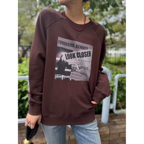 【 cafune 】 soft sweat gusset pullover