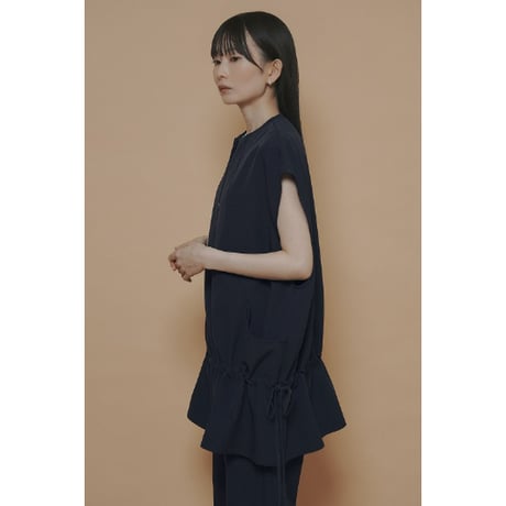 【 CYAN TOKYO 】 ZIPフロントフレンチチュニック