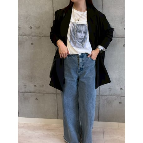 【 ROSIEE 】 メガネ女子プリントTシャツ