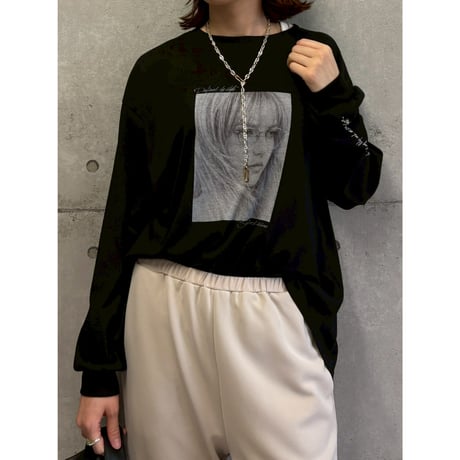 【 ROSIEE 】 メガネ女子プリントTシャツ