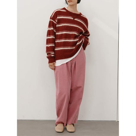 【 YENN 】 [Y264-31124] BOX TUCK PEG PANT