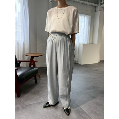 【 cafune 】 tuck sheer easy pants