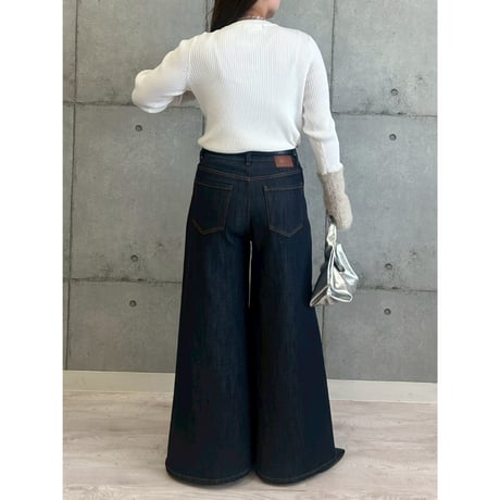 【 ROSIEE 】 ハイウエストバギーデニムパンツ