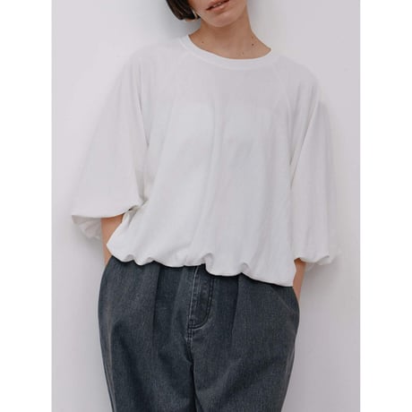 【 YENN 】 [Y264-82113] AIRY BALLOON TEE　※納期：1月上旬～中旬