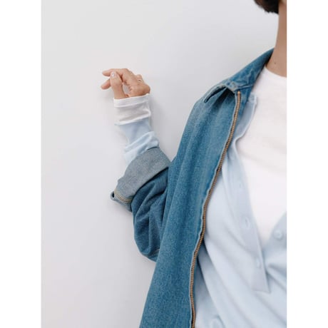 【 YENN 】 [Y264-41139] DENIM ZIP UP JACKET　※納期：1月上旬～中旬