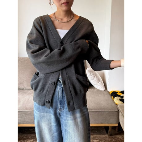 【 cafune 】 sweat like knit cardigan