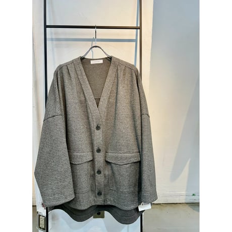【 PASSIONE 】 WOOLLET × WARM-THERMO Vネックジャケット