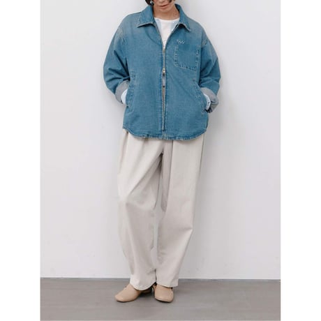 【 YENN 】 [Y264-41139] DENIM ZIP UP JACKET　※納期：1月上旬～中旬
