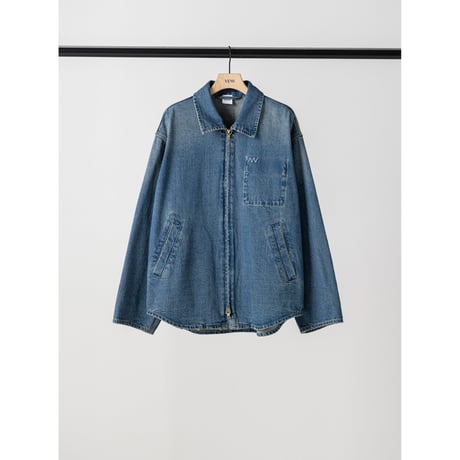 【 YENN 】 [Y264-41139] DENIM ZIP UP JACKET　※納期：1月上旬～中旬