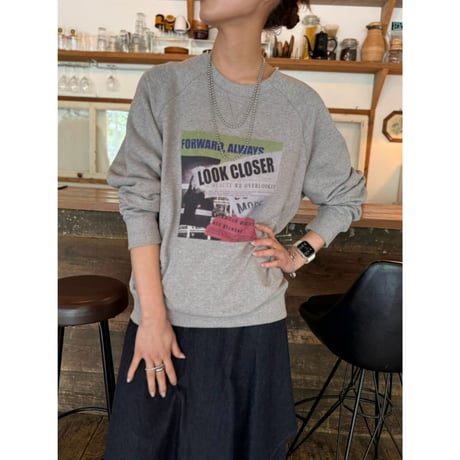【 cafune 】 soft sweat gusset pullover