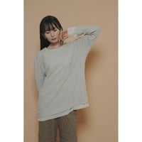 【 CYAN TOKYO 】 モザイクジャガードL/S TOPS