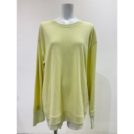 【 CYAN TOKYO 】 モザイクジャガードL/S TOPS