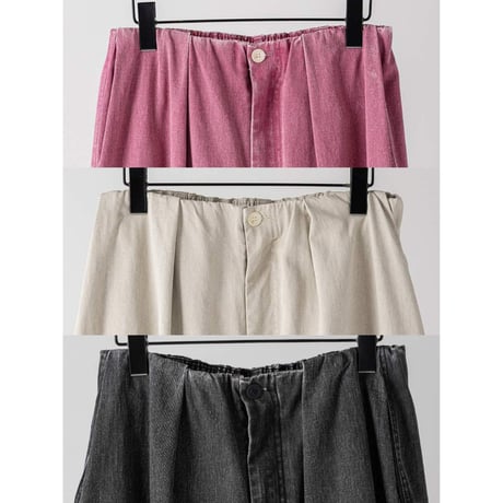 【 YENN 】 [Y264-31124] BOX TUCK PEG PANT