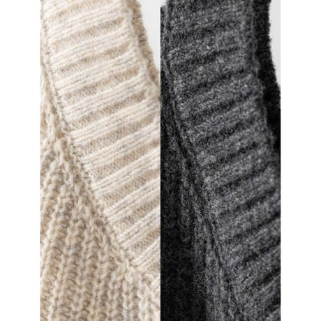 【 YENN 】 [Y264-91131] CHUNKY KNIT VEST