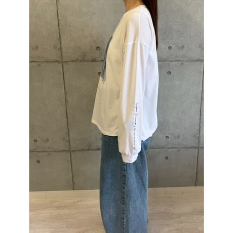 【 ROSIEE 】 メガネ女子プリントTシャツ