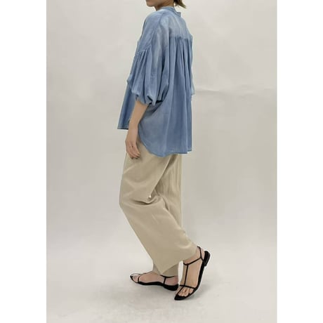 【 PASSIONE 】 sheer denim shirt