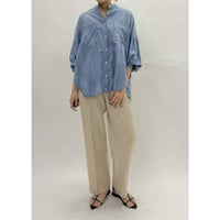 【 PASSIONE 】 sheer denim shirt