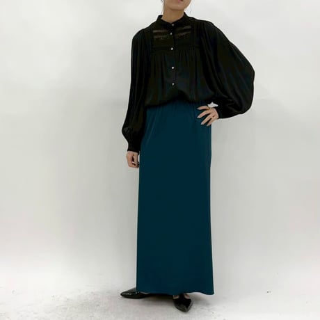 【 cafune 】 lace gather blouse