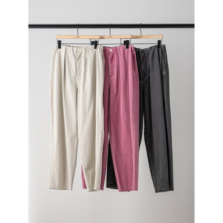 【 YENN 】 [Y264-31124] BOX TUCK PEG PANT