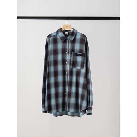 【 YENN 】 [Y264-11123] WASHED PLAID SHIRT