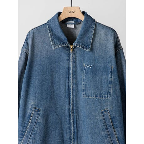 【 YENN 】 [Y264-41139] DENIM ZIP UP JACKET　※納期：1月上旬～中旬