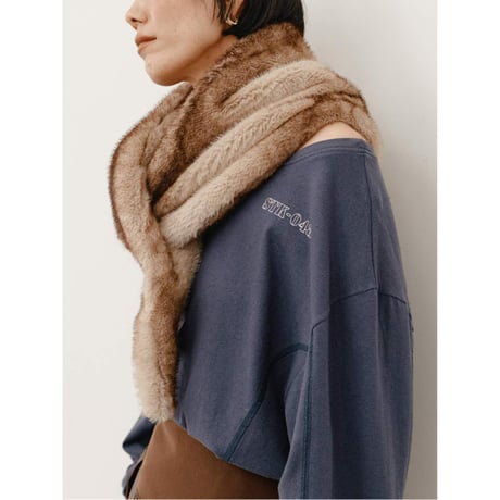 【 YENN 】 [Y264-01116] FAUX FUR SCARF