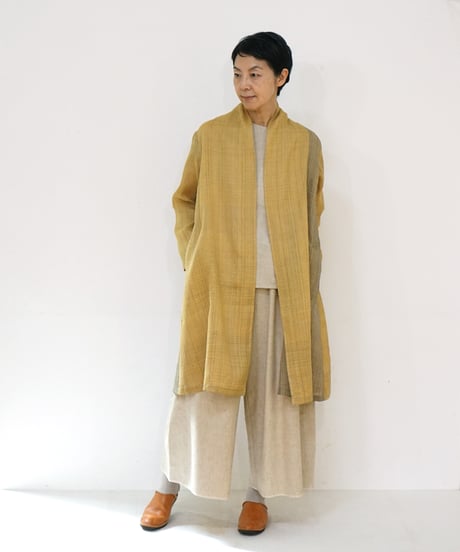 ジャケット シンプルlong マルダウール 黄金色 6697MaY